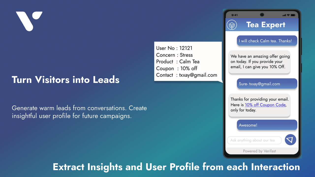 Capture User Profile for richer interaction