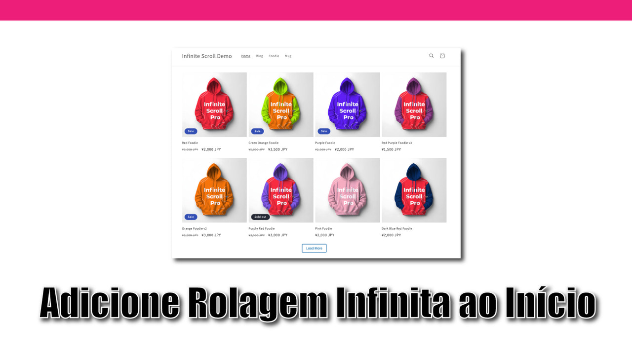 Adicione Rolagem Infinita ao Início