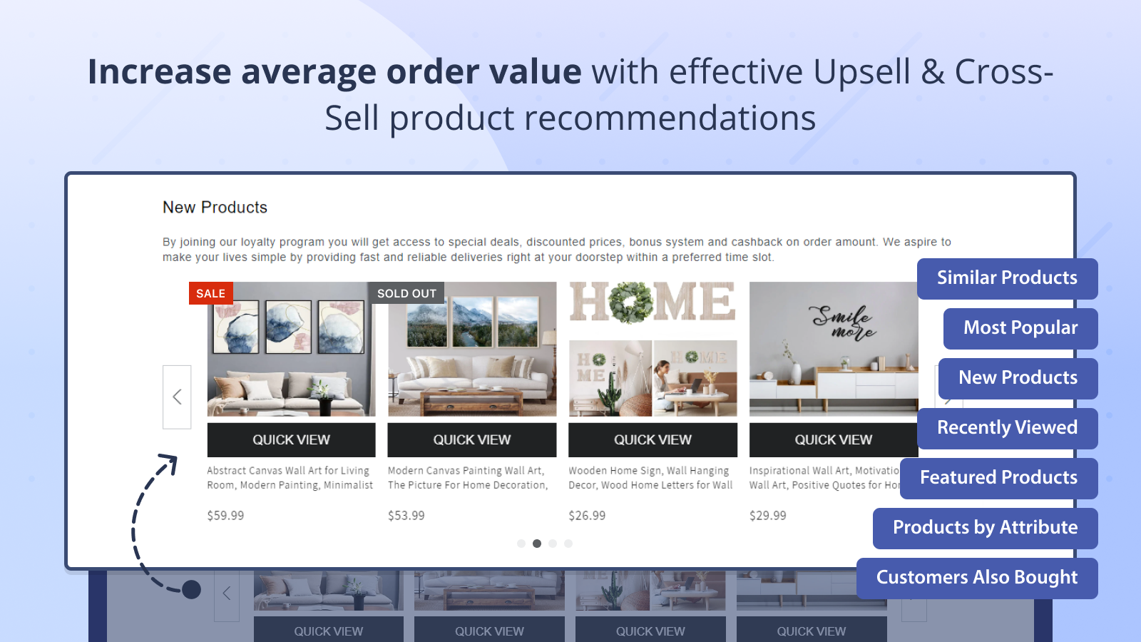 Increase average order value with vital product recommendations