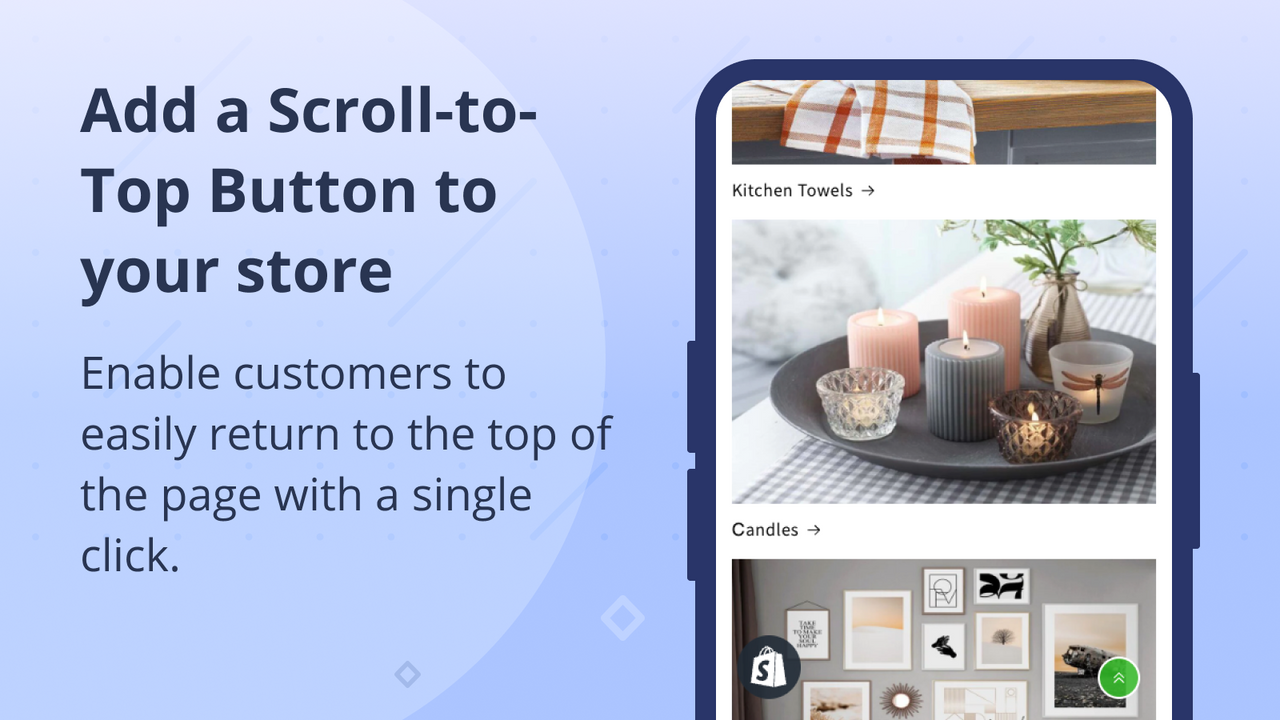 Tilføj en Scroll-to-Top Button til din butik