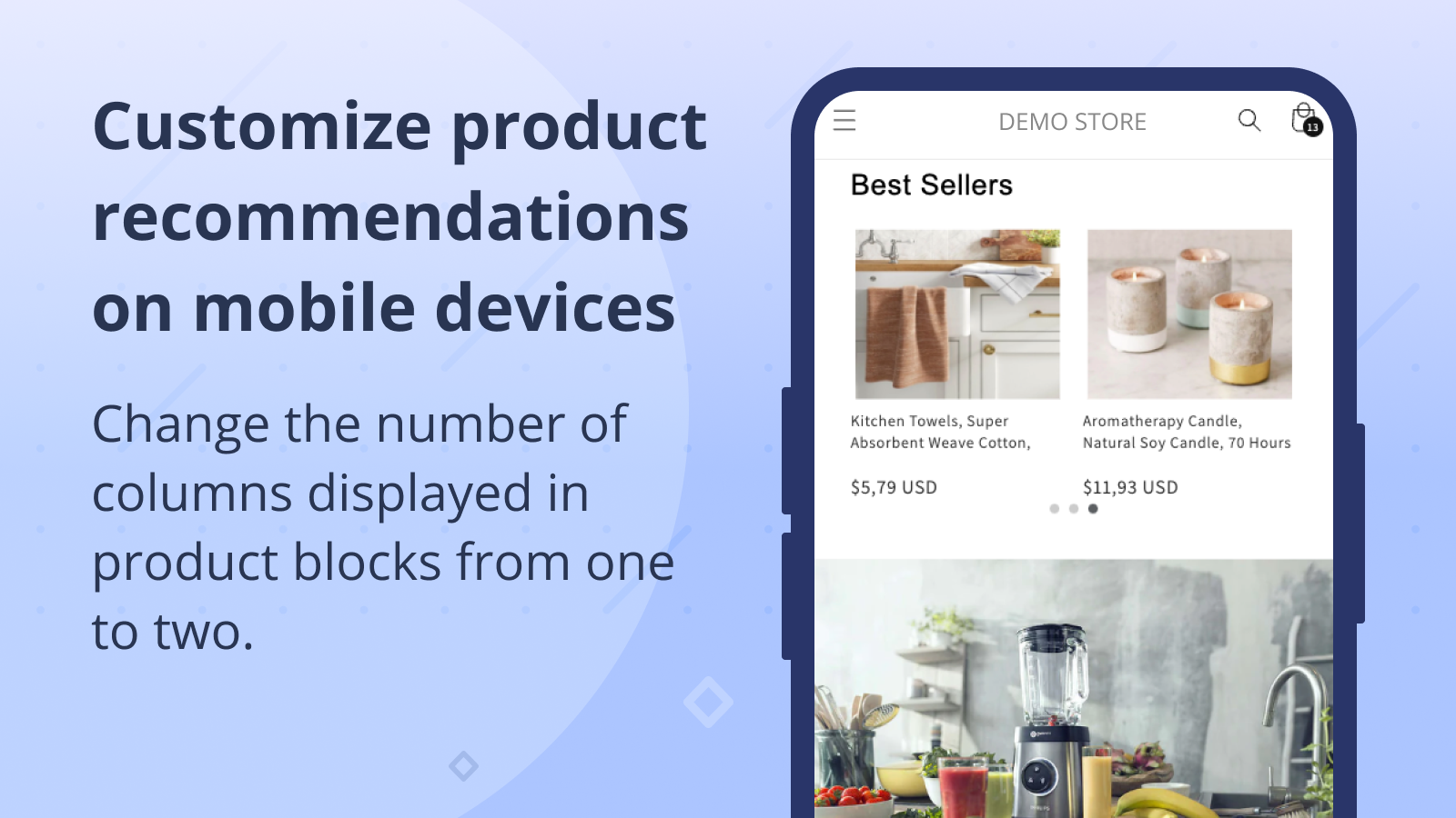 Personnalisez les recommandations de produits sur les appareils mobiles