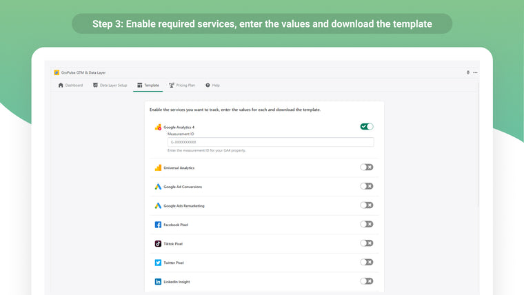 GroPulse GTM & Data Layer Screenshot