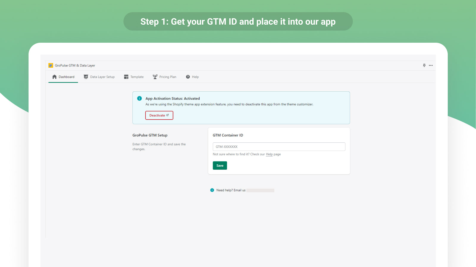 GroPulse GTM & Data Layer Screenshot