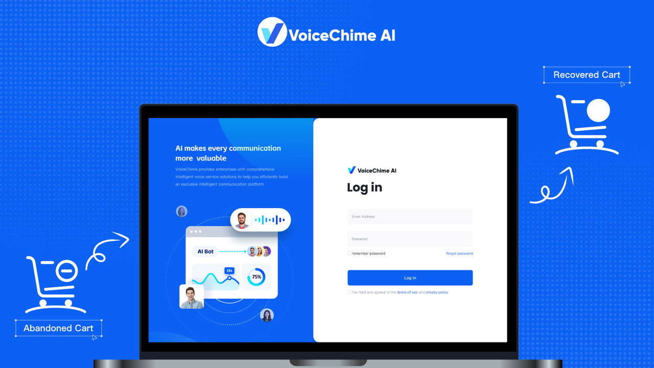 VoiceChime AI: Abandoned Cart Screenshot