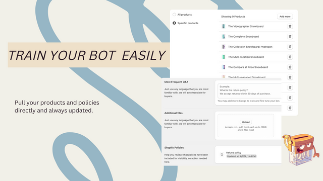 Train your bot easily