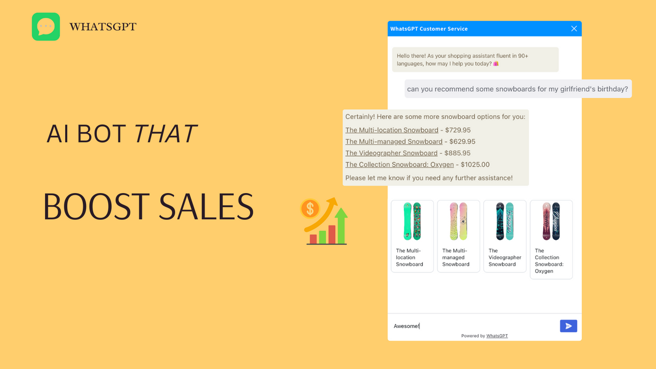 ChatGPT bot som ökar försäljningen