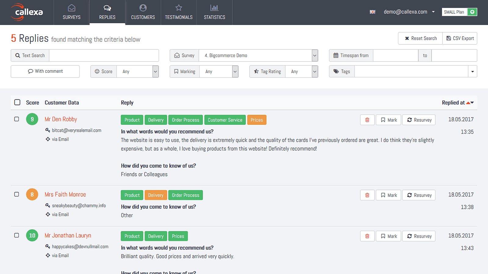 Klantfeedback Dashboard