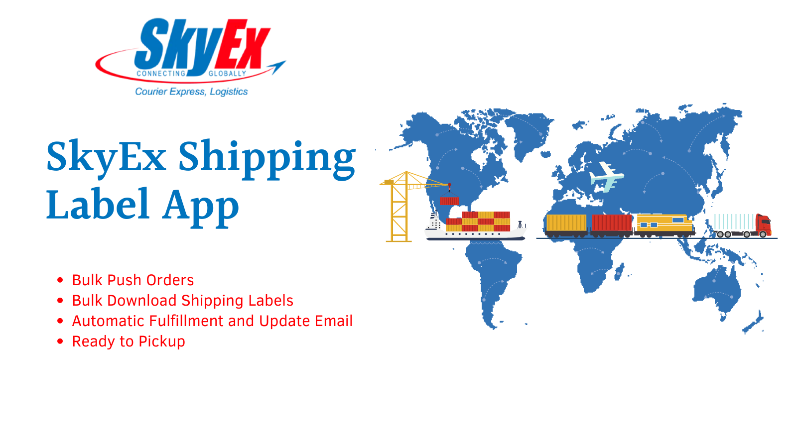 SkyEx Shipping Label App