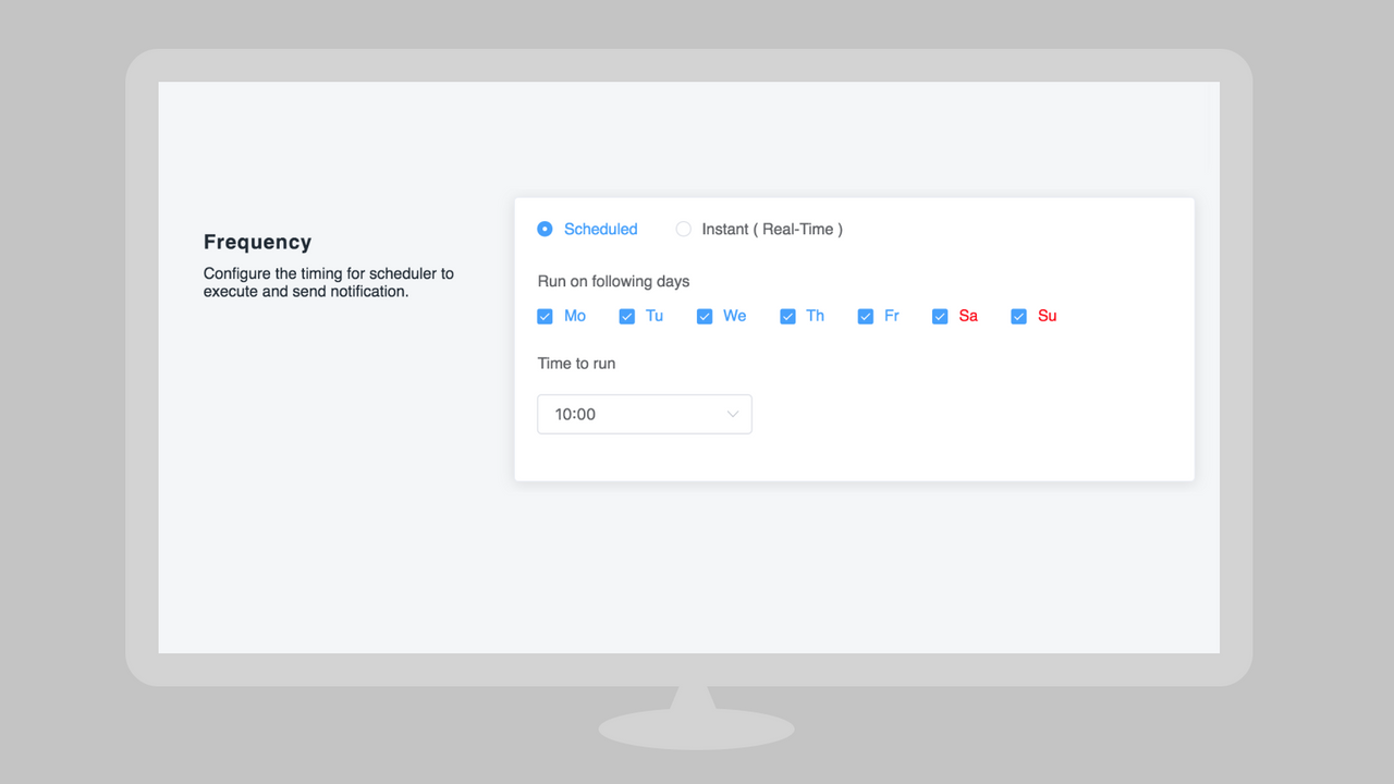 Configure Notifier Frequency