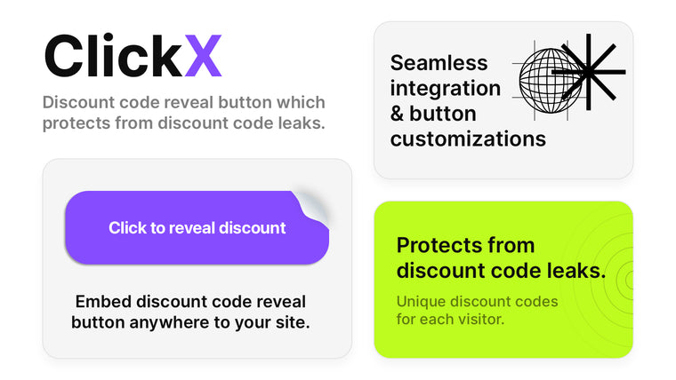 ClickX: Discount Reveal Button Screenshot