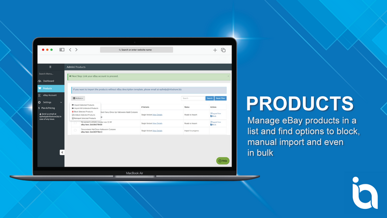 eBay Importer by Infoshore Screenshot