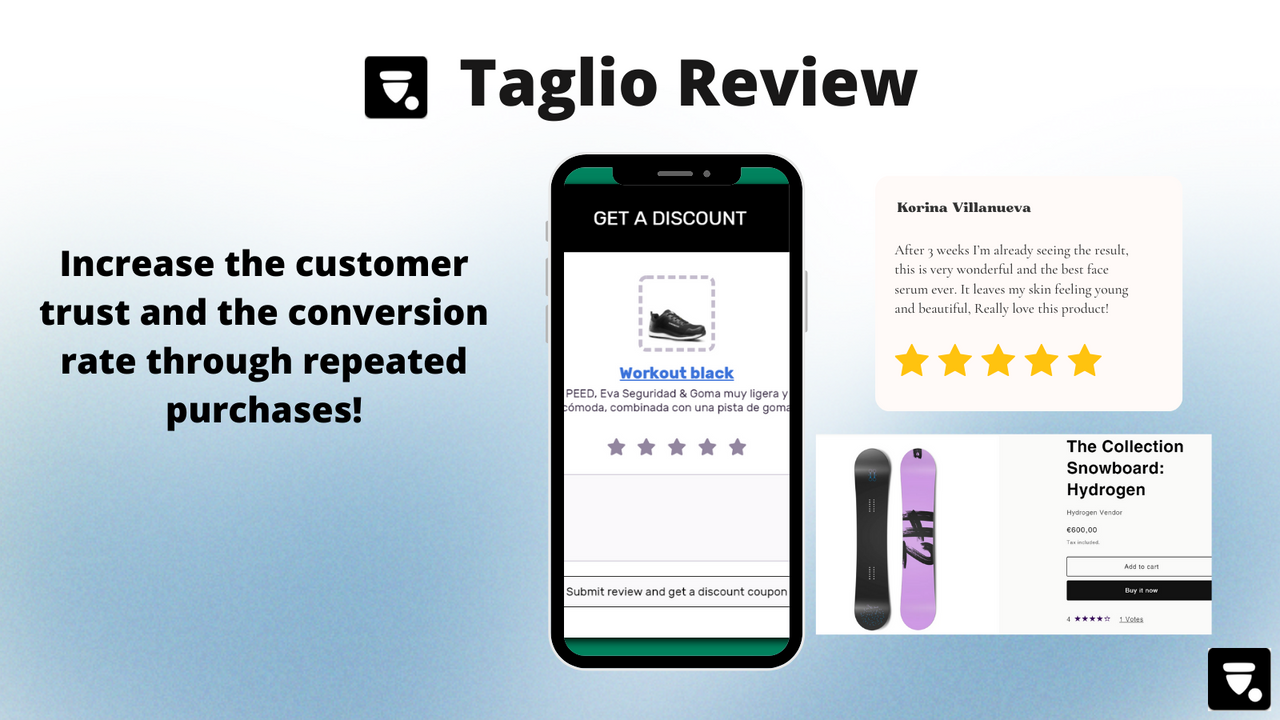 Ask customer for a review for each order placed