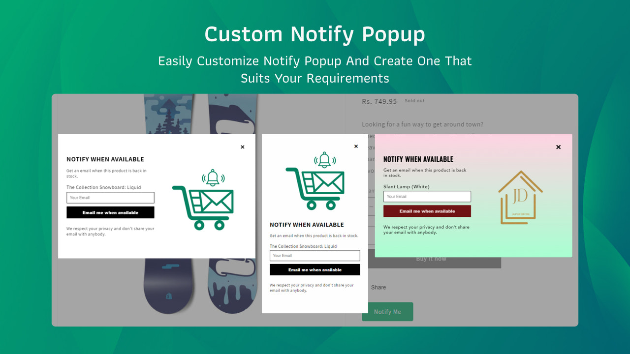 Custom Notify Popup