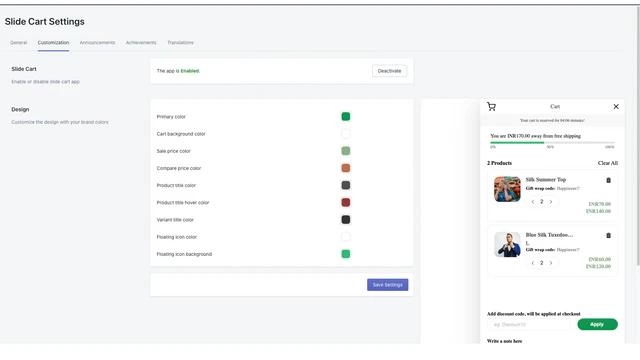 Admin panel