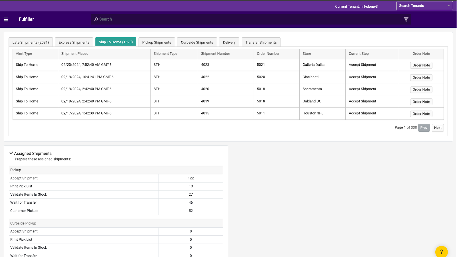 Kibo Order Management Screenshot