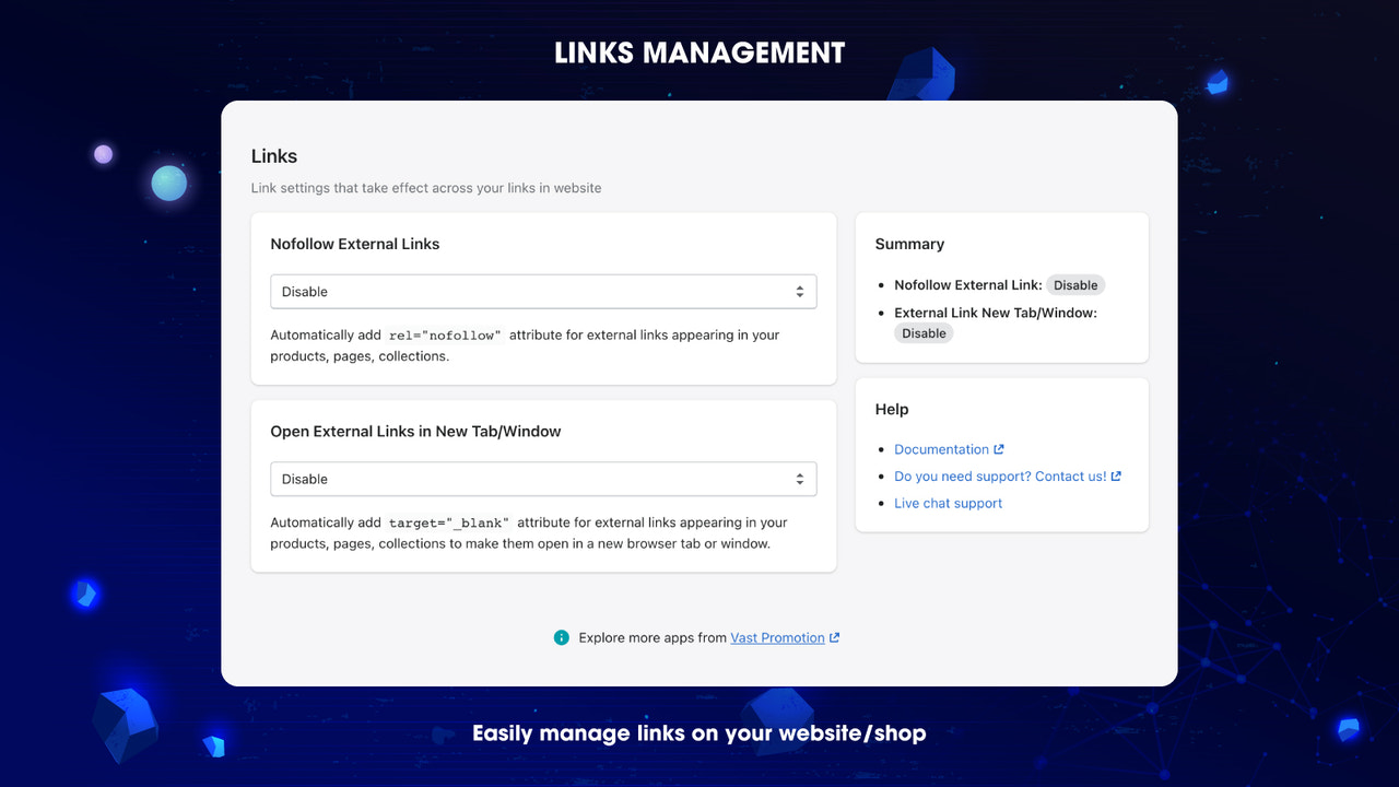 Link-Manager steuert alle Links Ihrer Website