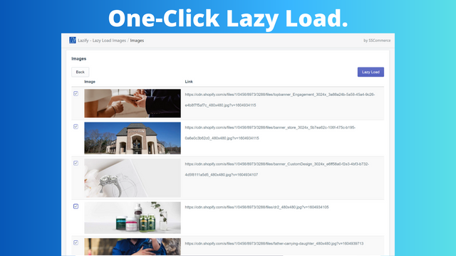 Et-Klik Lazy Load