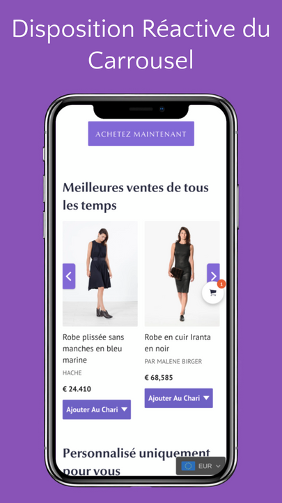 Recommandations personnalisées sur mobile