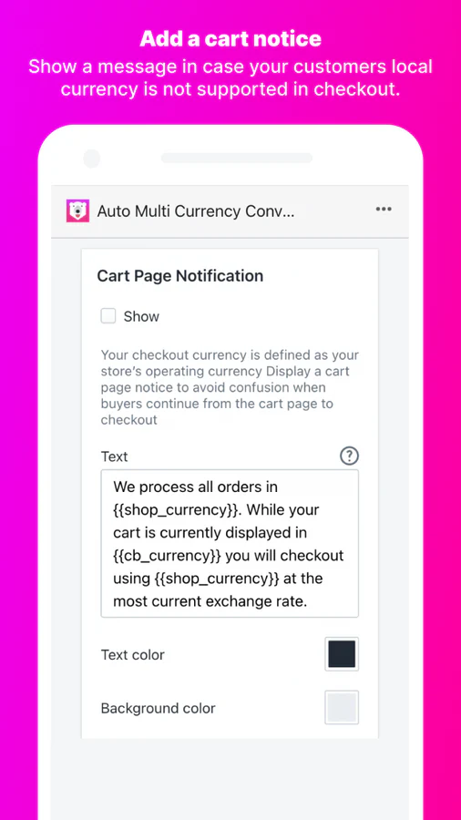 Currency Converter Bear - Shopify Multi Currency Converter