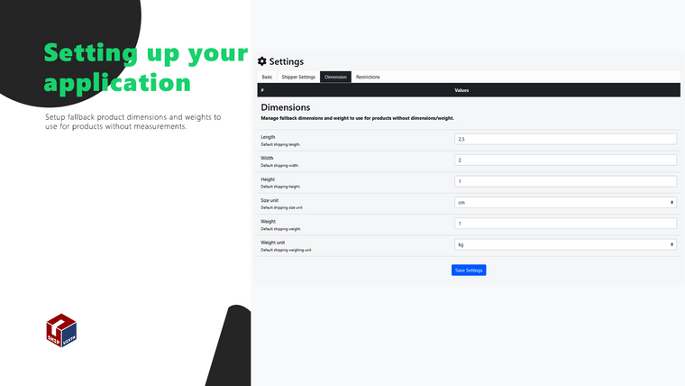 Live Shipping Cost Calculator Screenshot