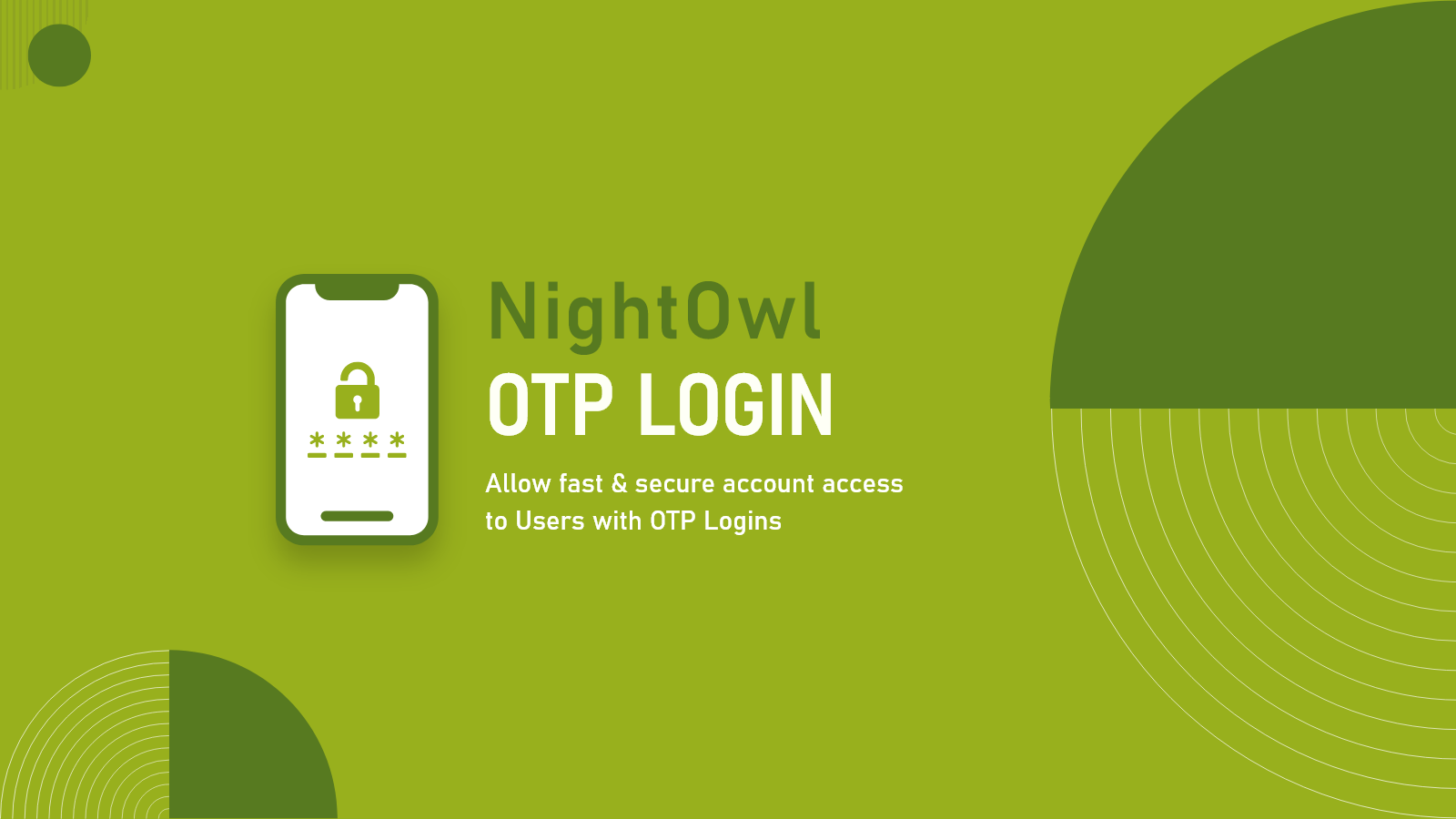 NightOwl OTP Login Screenshot