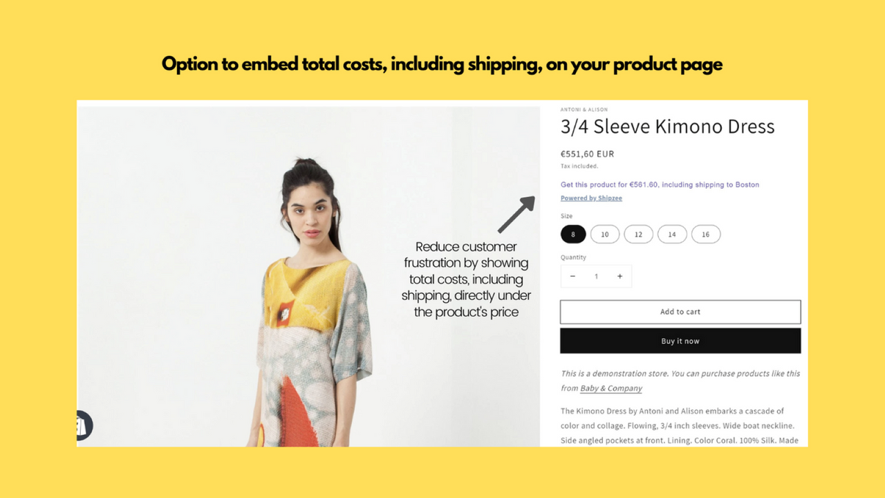 Shipzee ‑ Shipping Calculator - Shipping rate shown on PRODUCT PAGE and ...