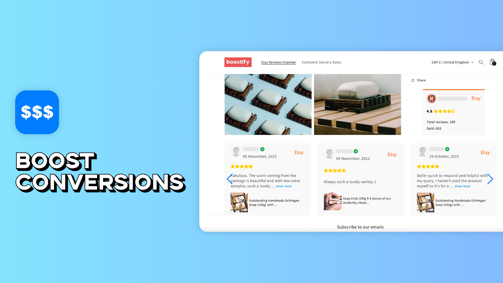 Etsy Reviews Importer - Boost Conversions