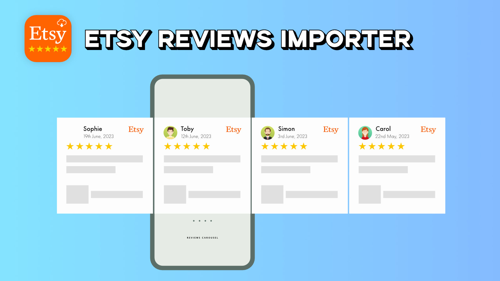 Etsy Reviews Importer & Sync
