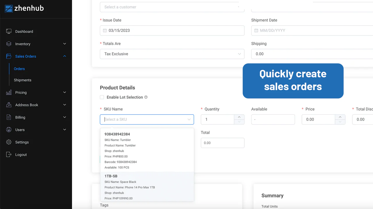 Integrate or Manually Create Orders