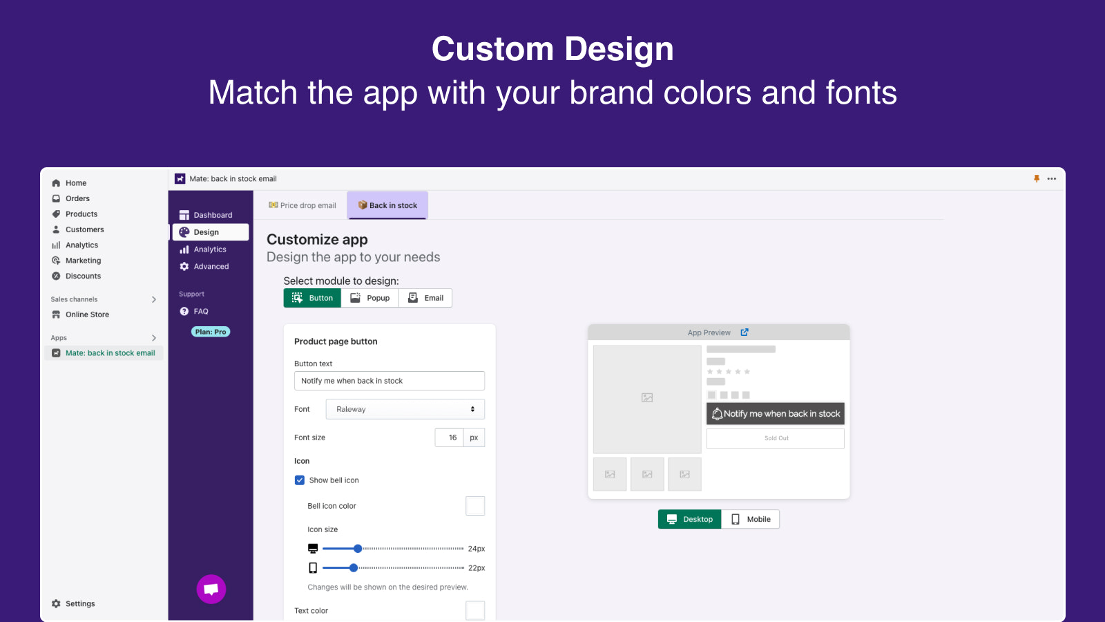 Painel de Administração - Personalizar widget