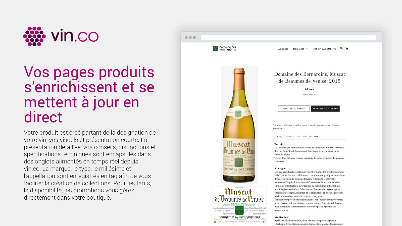 Vos pages produits s'enrichissent et se mettent à jour en direct