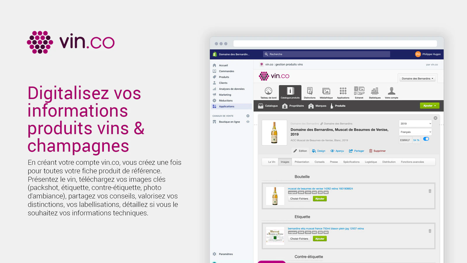 Digitalisez vos informations produits vins & champagnes