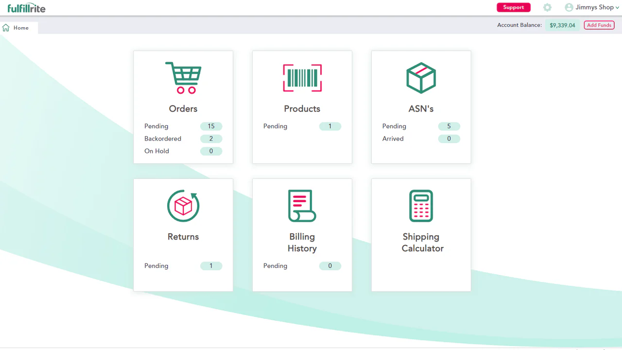 Klient Dashboard Hjem