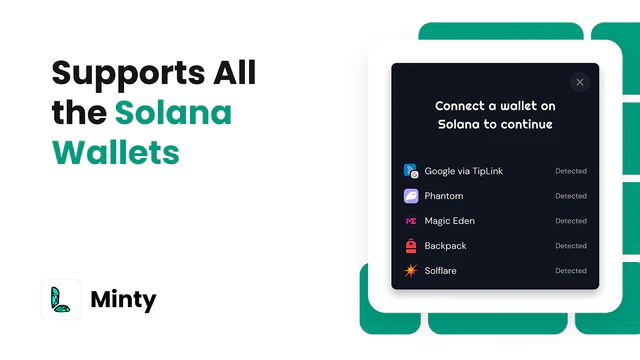 Supports all Solana Wallets