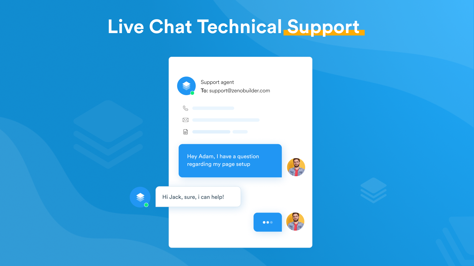 Live chat technische ondersteuning