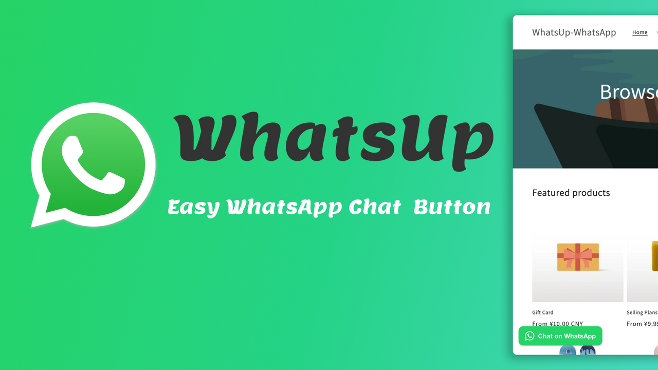 WhatsUp: Einfacher WhatsApp-Chat-Button