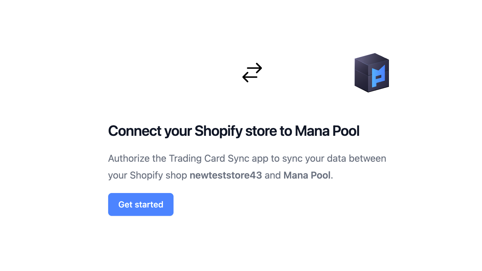 Synchronisieren Sie zwischen Mana Pool und Ihrem Shop