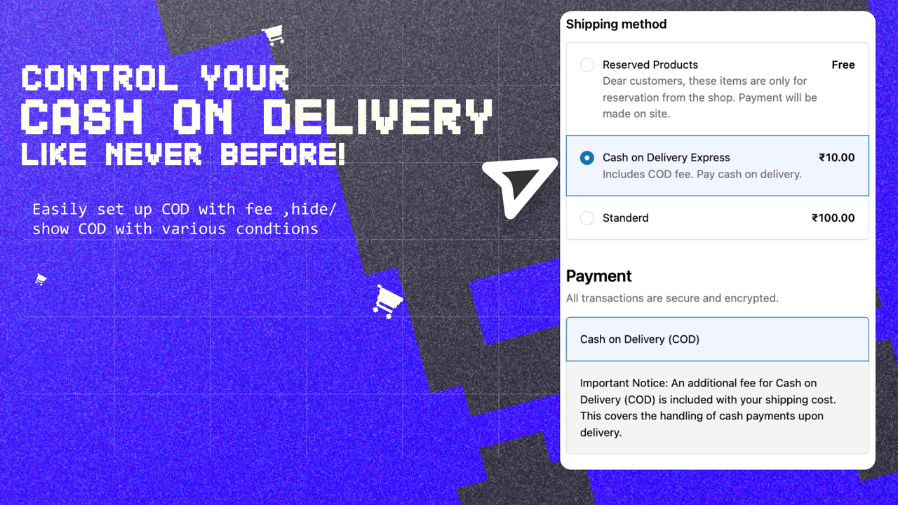 Advanced Cash on Delivery Screenshot