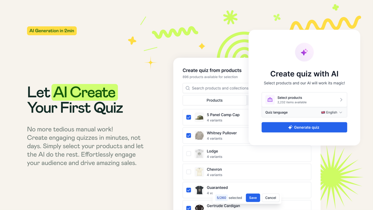 Let Al Create Your First Quiz