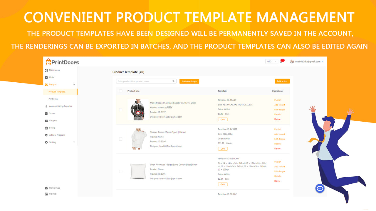 Template Management Page