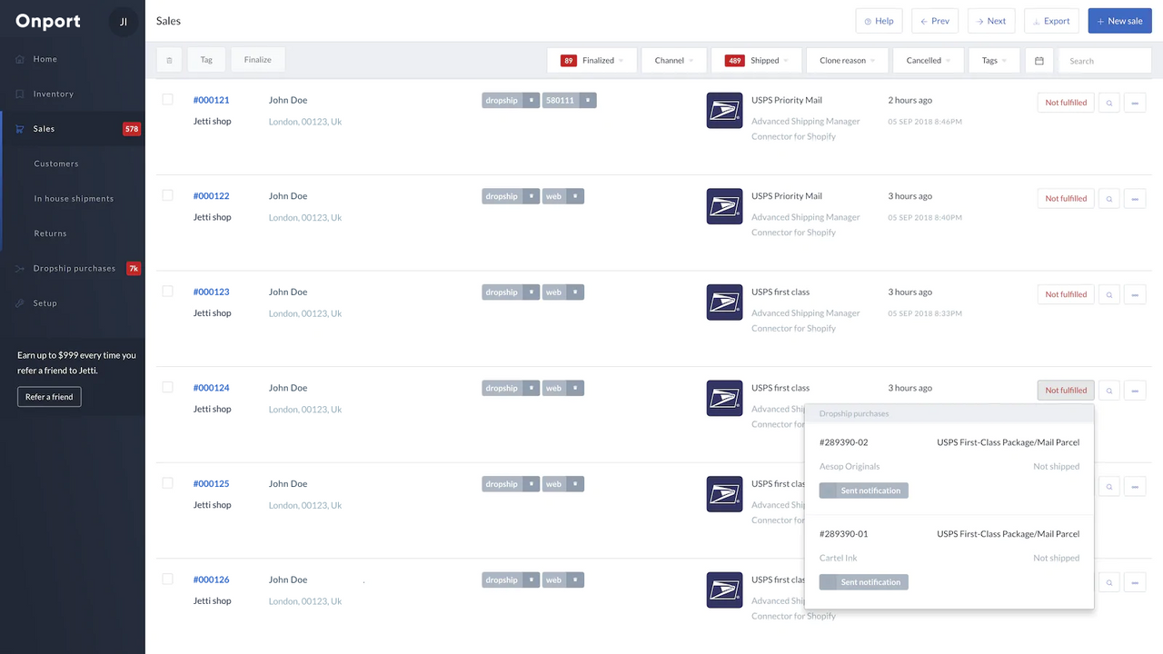 Routage avancé des commandes