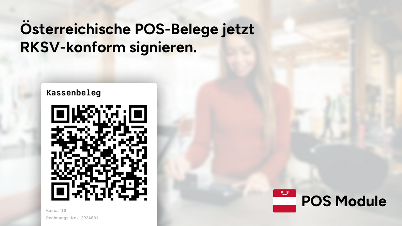 Österreichische POS-Belege RKSV-konform signieren.