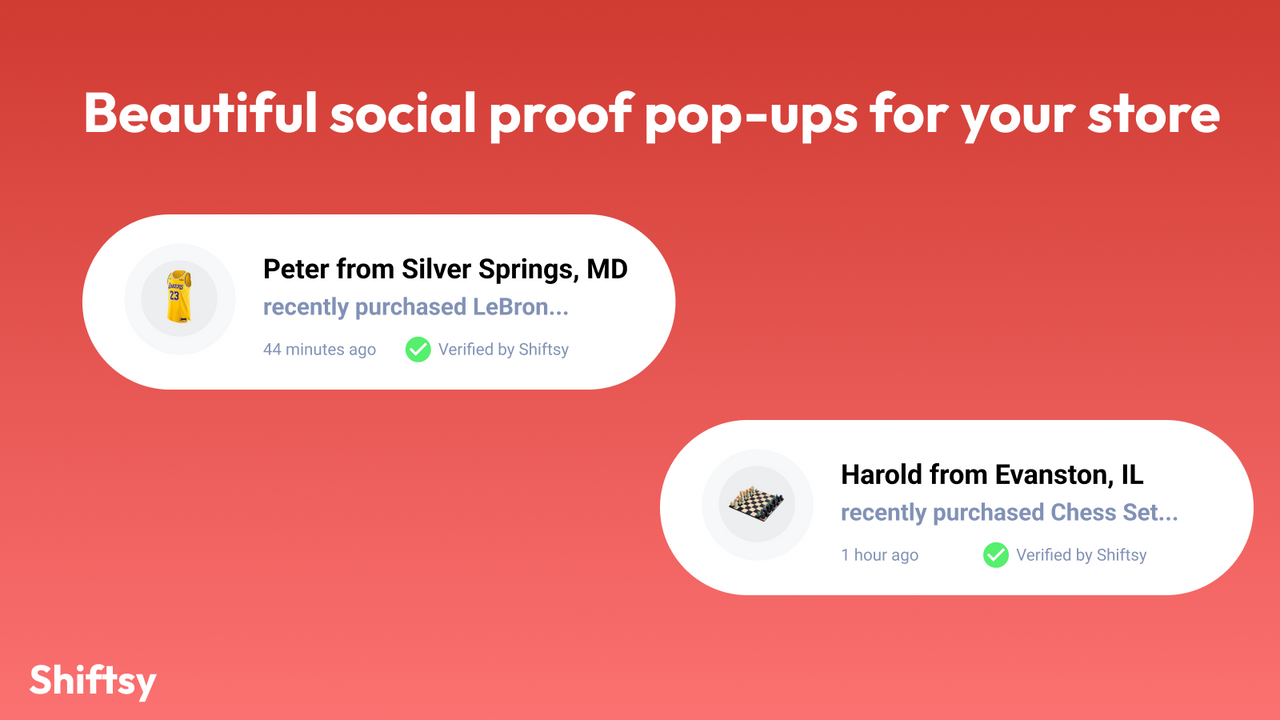 Belos pop-ups de prova social