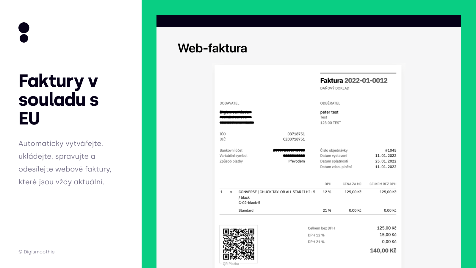 Webfaktura při implementaci Fakturoidu do Shopify - Digismoothie