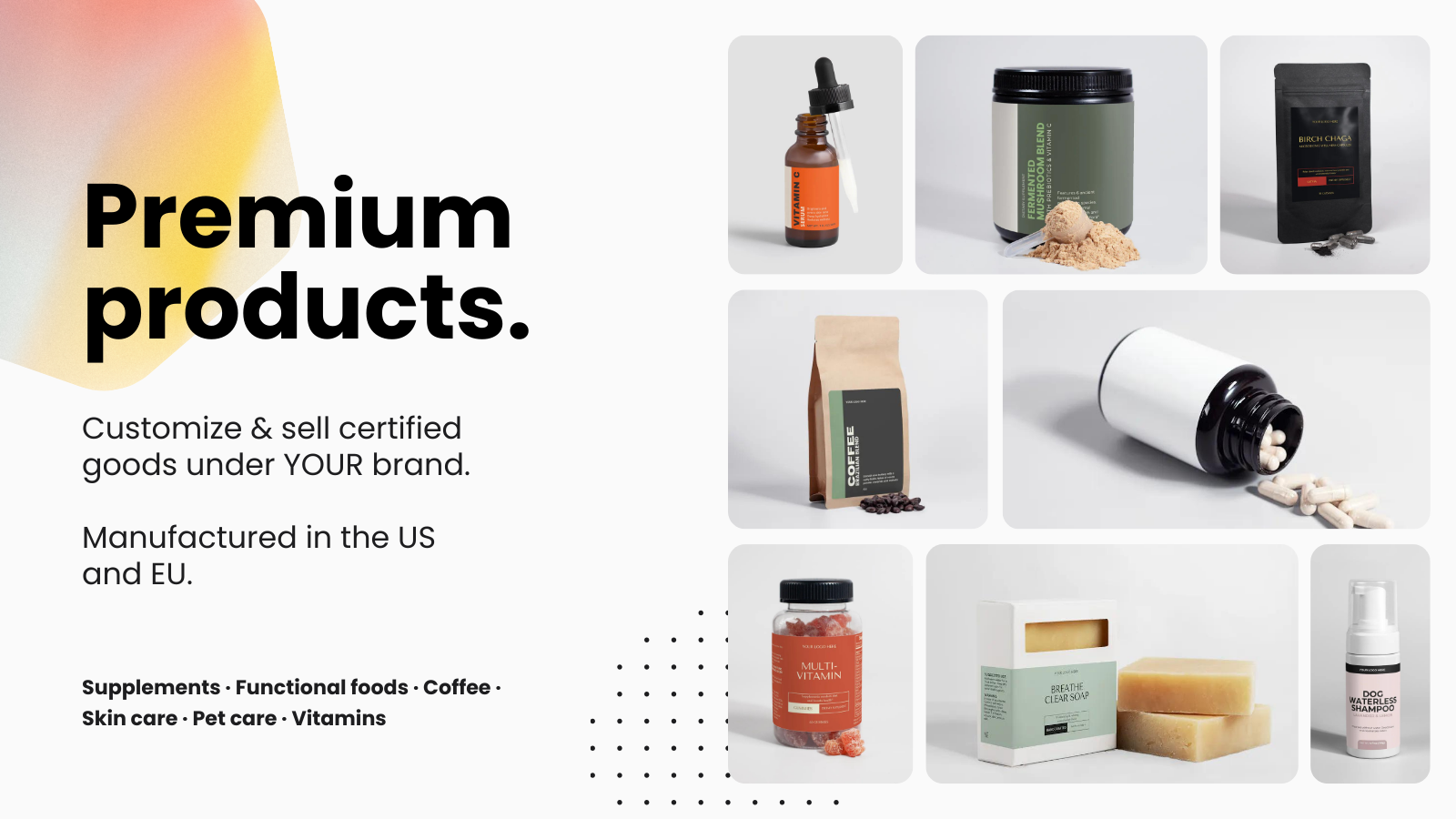 Premium white label products