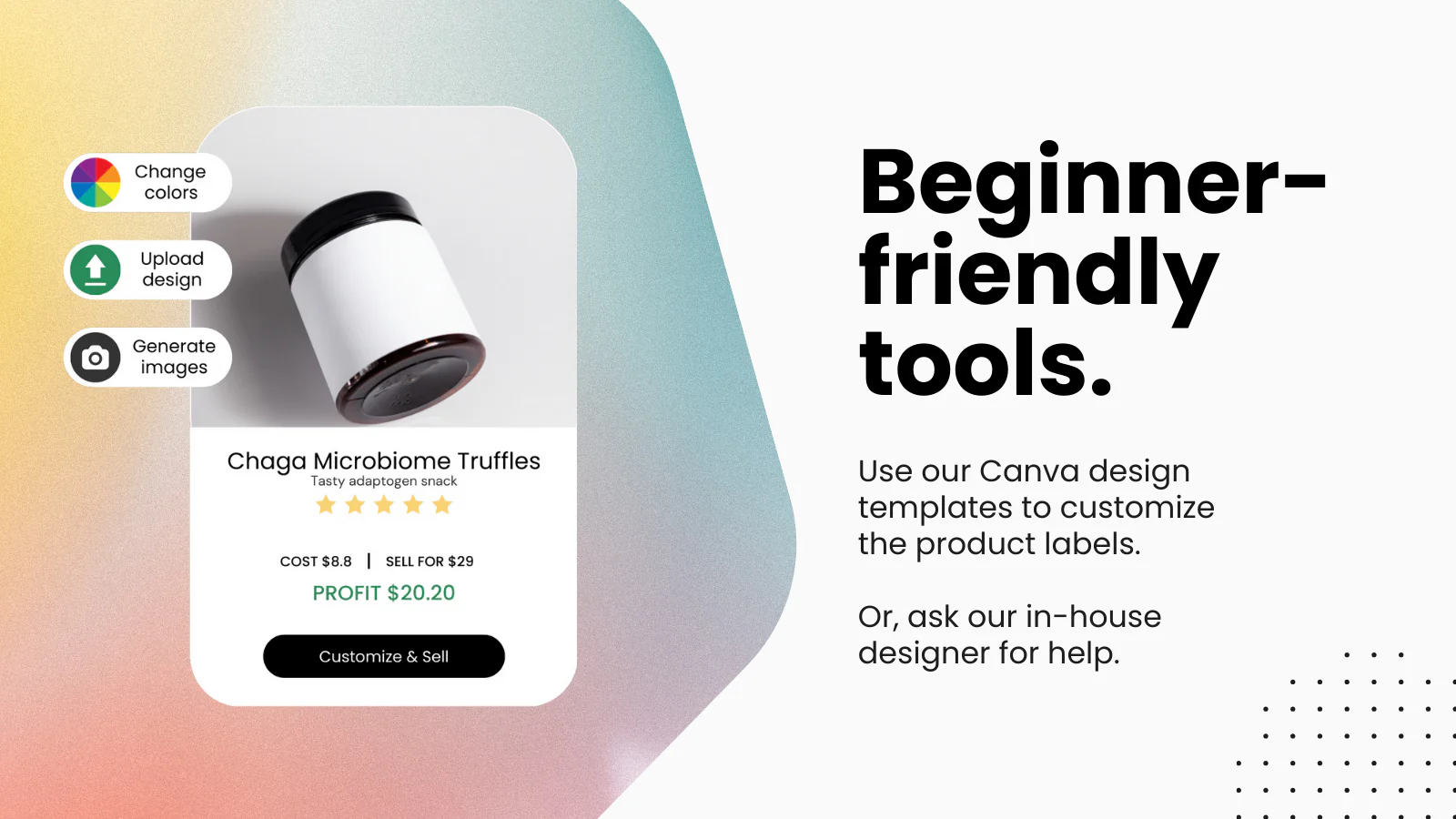 Beginner-friendly design tools