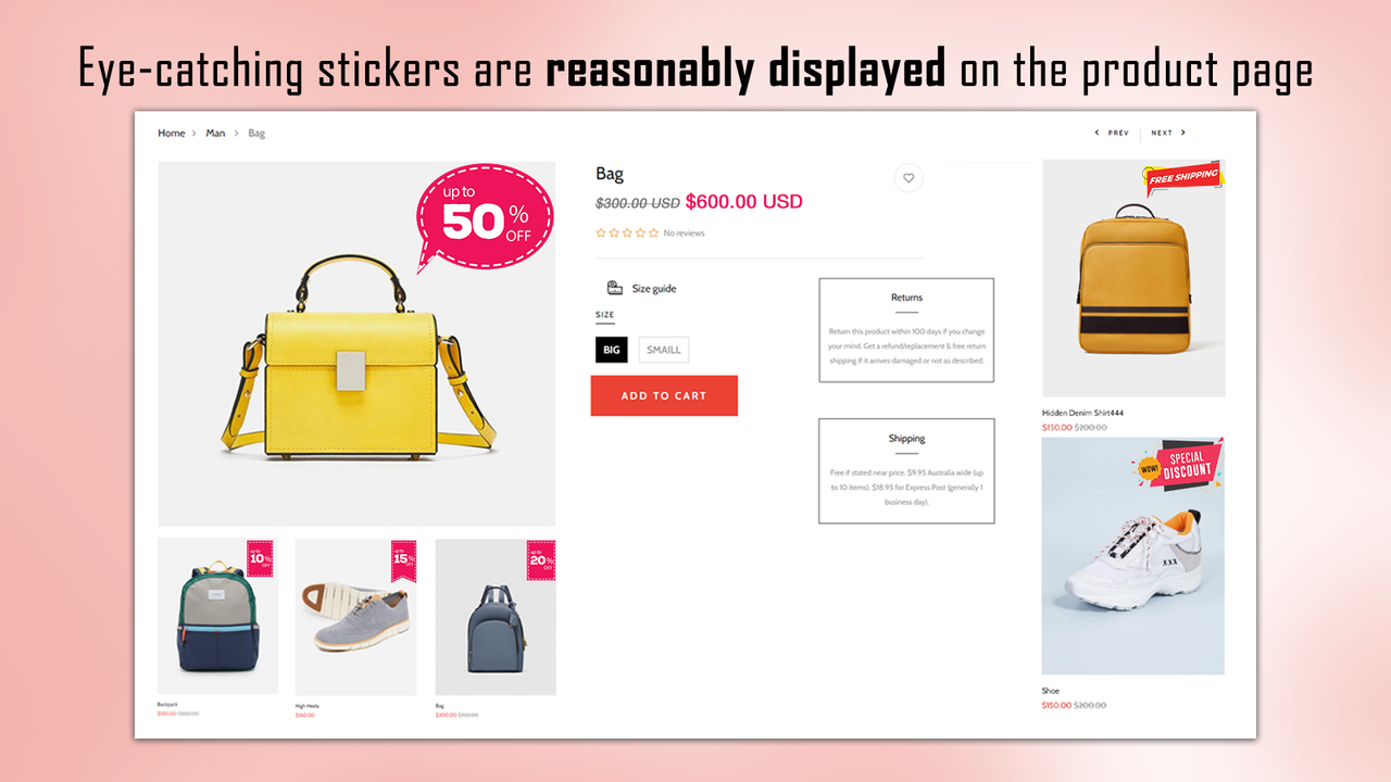 Quickly bulk add stickers to product images