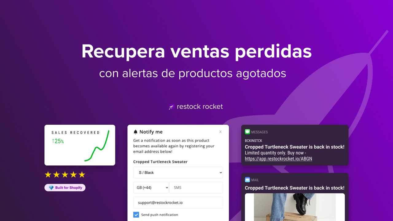 Recupera ventas perdidas con alertas de productos agotados