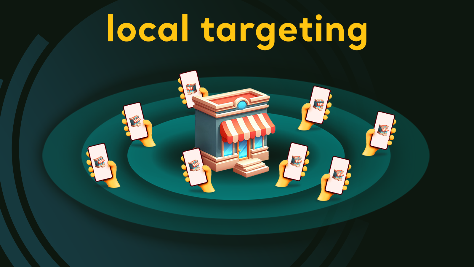 Precise targeting through hyperlocal function