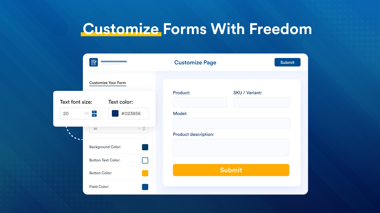 Configuration de la page administrateur